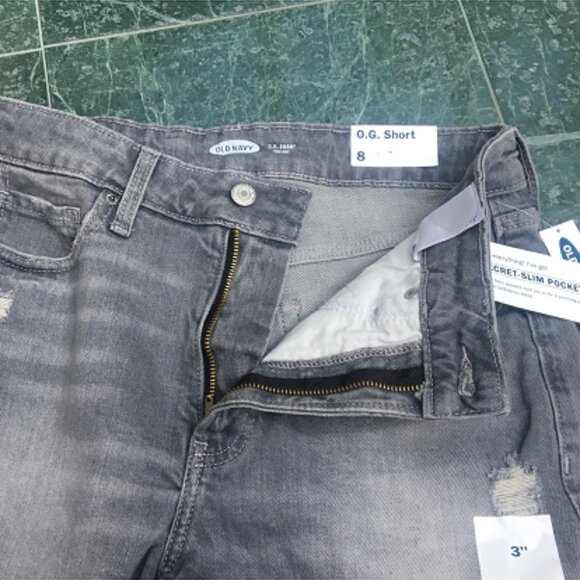 Old Navy O.G. Short Jean Shorts size 8 - Picture 7 of 7